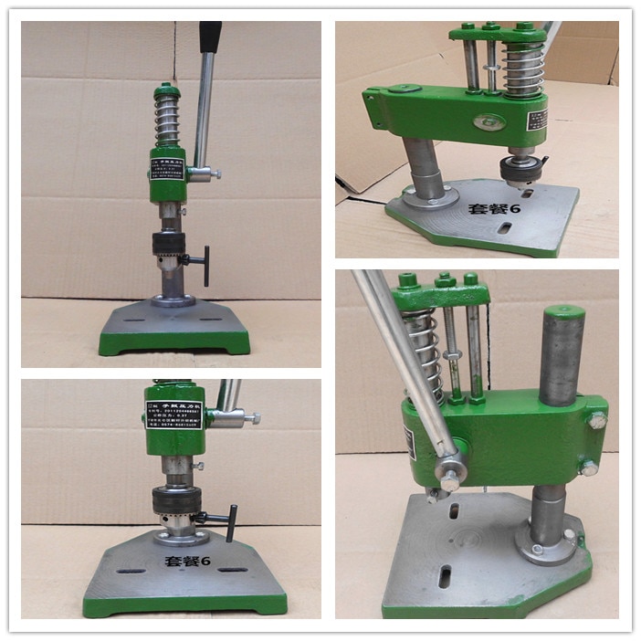 Prensa Manual de perforación de 0,3 toneladas, Manual, para punzonadora, mesa de trabajo de 165x215mm, viaje de trabajo de 35mm, columna de 260mm