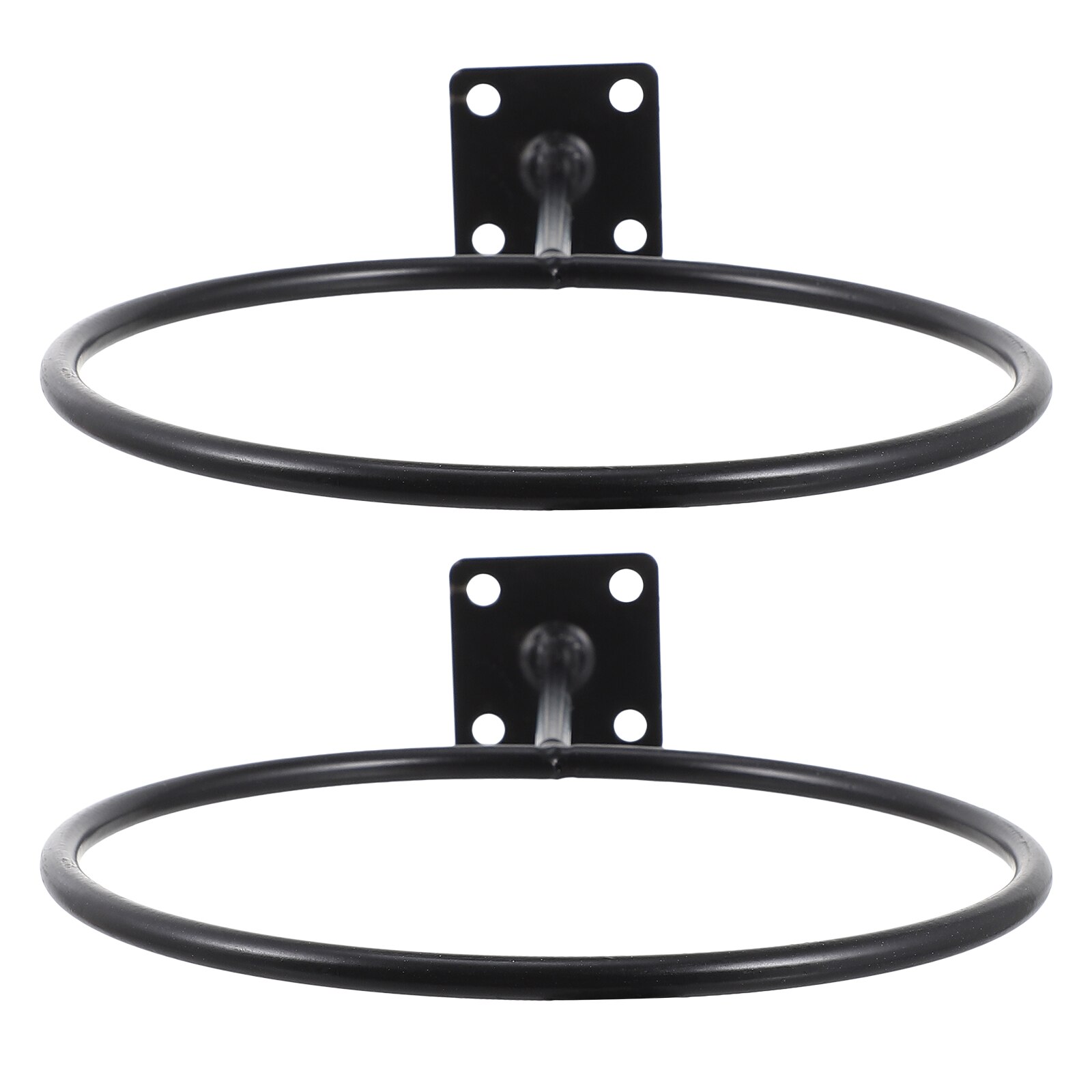 2 sets shop basketball rack iron balls rack caps display stand wall caps holder for decor