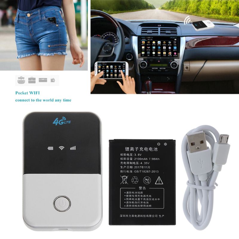 4G Wifi Router Mini Router Network Adapter Wireless Pocket Wi fi Mobile Hotspot Car Wi-fi Router With Sim Card Slot For Win XP