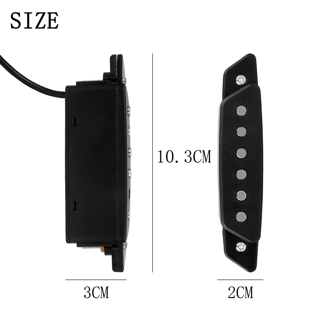 Transducteur de micro de guitare acoustique classique, amplificateur, micro de guitare, trou de son, pièces et accessoires de guitare