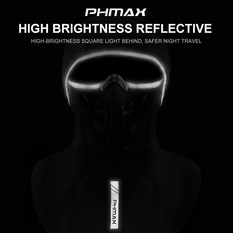 PHMAX-mascarilla de esquí para hombre y mujer, mascarilla térmica de lana para invierno, calentador, resistente al viento, transpirable, equipo para clima frío, gorro de patinaje y esquí