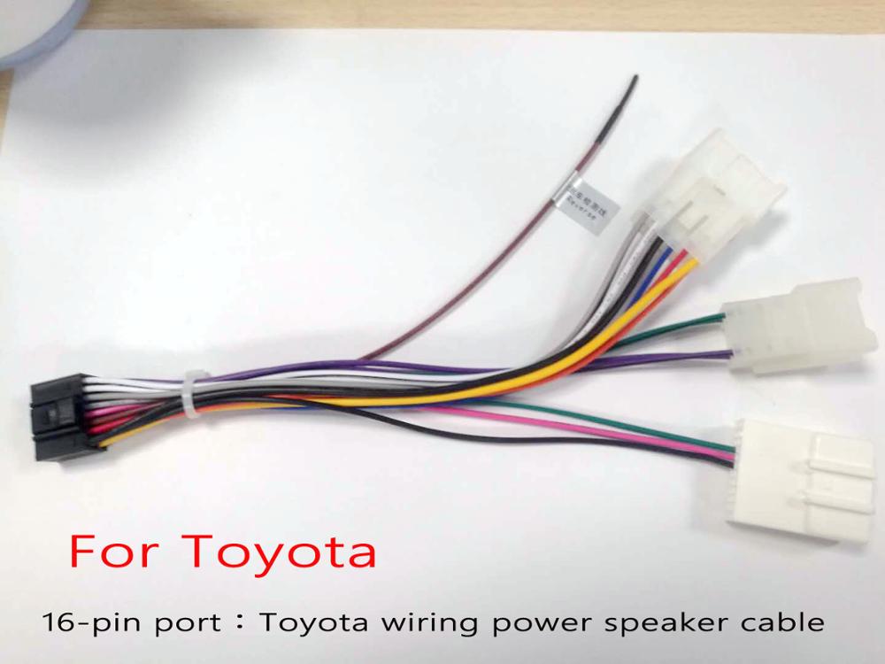 1din of 2din Android Power Kabel USB mic radio GPS HD multimedia speler accessoire voor Hoxiao Alidesheng Toyota Nissan ISO suzuki: Toyota