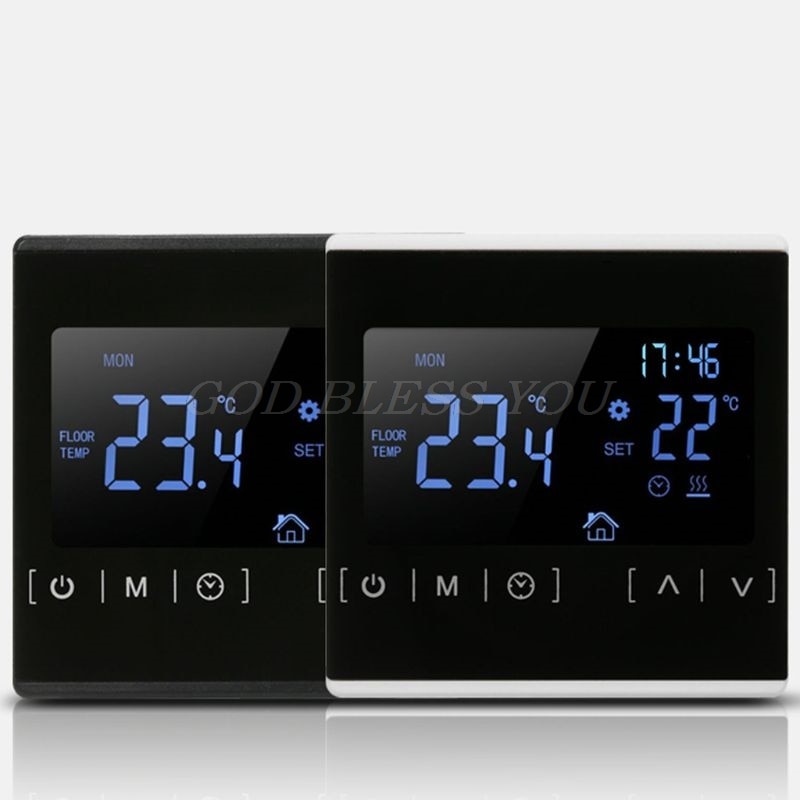LCD Touch Screen Thermostat Electric Floor Heating System Water Heating Thermoregulator AC85-240V Temperature Controller