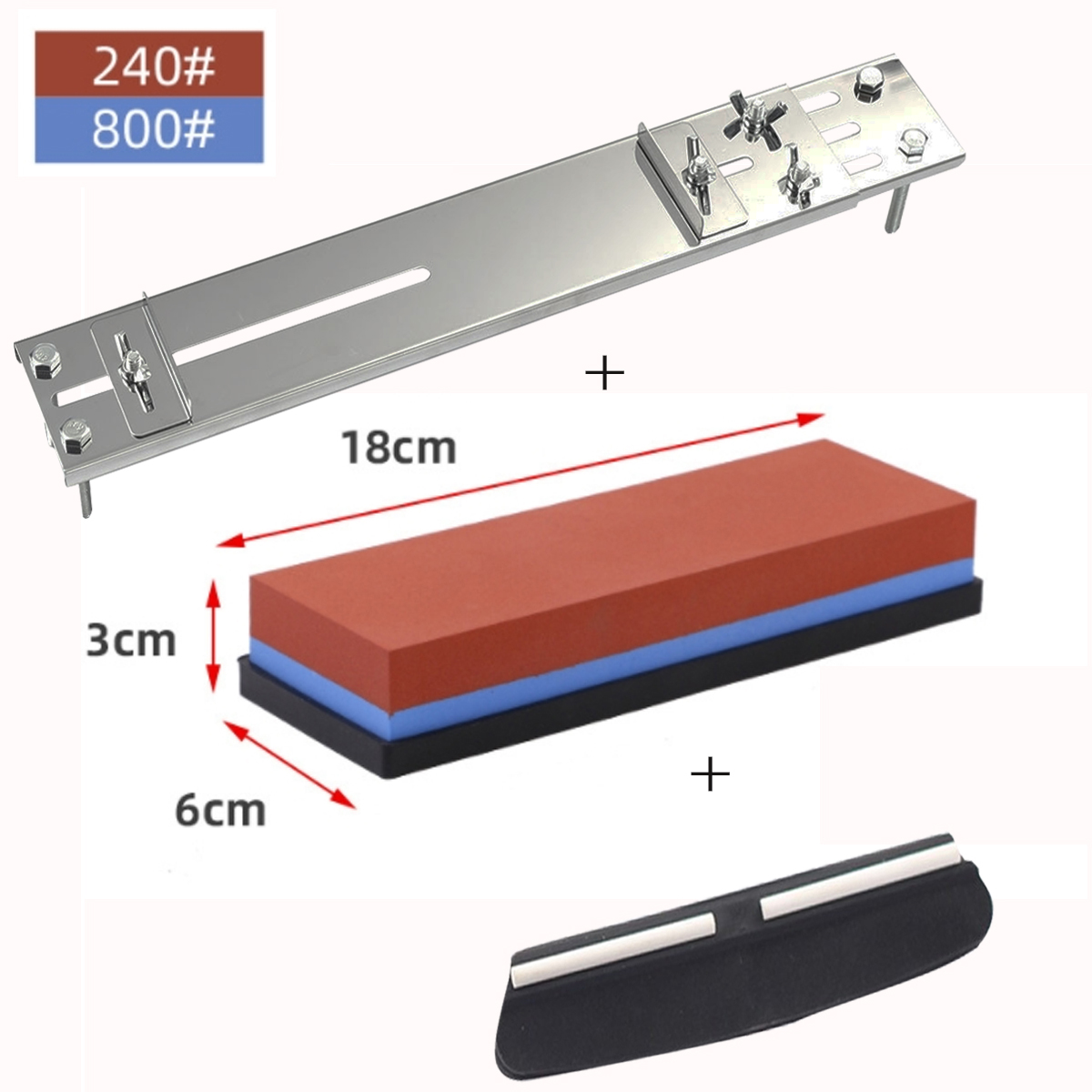 Stainless Steel Sink Sharpening Stone Holder Adjustable Length Whetstone Non-slip Base Knife Sharpener Grindstone Accessories: plum