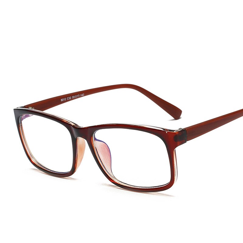 Elbru Vierkante Brilmonturen voor Mannen Vrouwen Anti Blauw Licht Computer Gaming Bril Clear Geel Lens Nachtzicht Brillen: T6