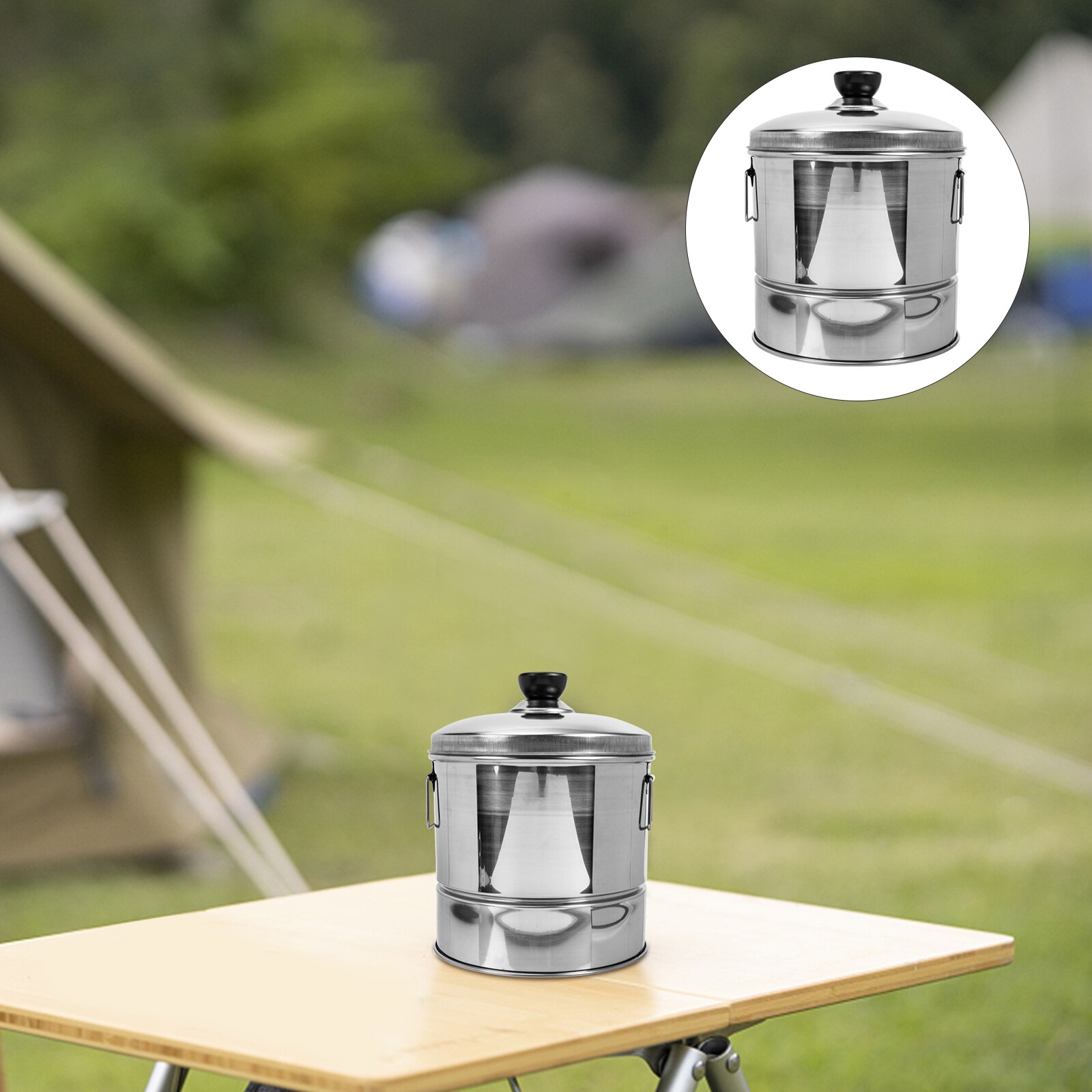 Stainless Steel Rice Steamer Practical Steamed Rice Bucket Kitchen Cooking Accessory: Default Title