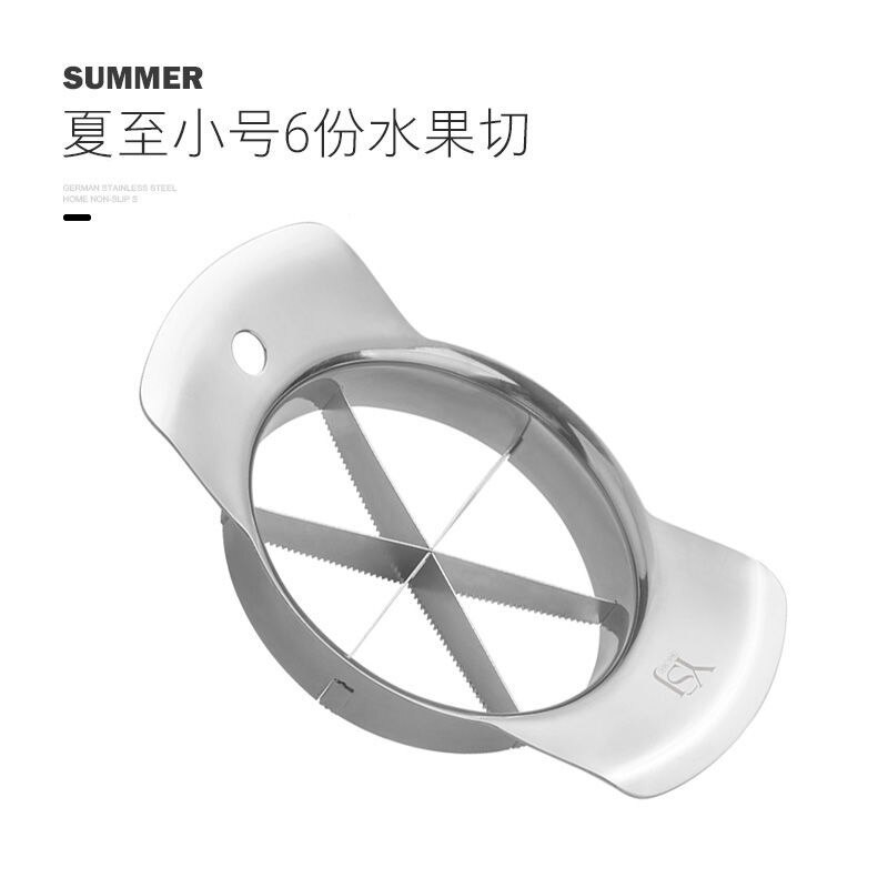 Coupe-pastèque Jumbo en acier inoxydable, coupe-segment de Melon, outil de séparation des tranches de fruits, Gadgets de cuisine: Diameter 9.5cm-6Grid