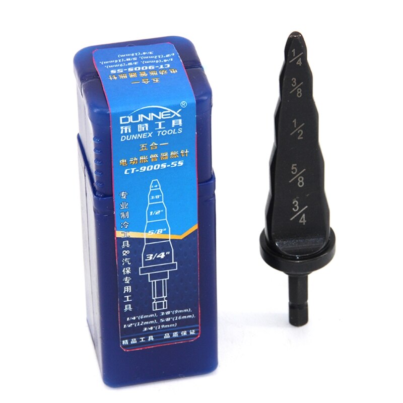 5-in-1 Inch Tube Expander Pipe Expander Dril Electric Repair Support Swaging Tool Drill Bit Expander