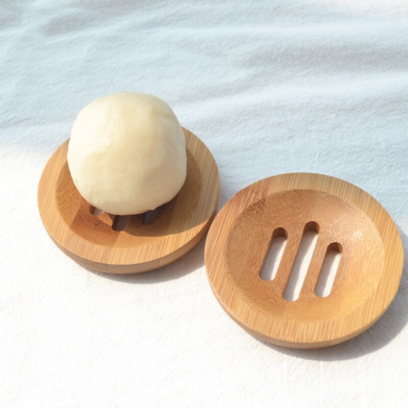 Wooden Soap Tray Drainer Soap Dishes Bathroom Soap Holder Shower Soap Stand Storage Box