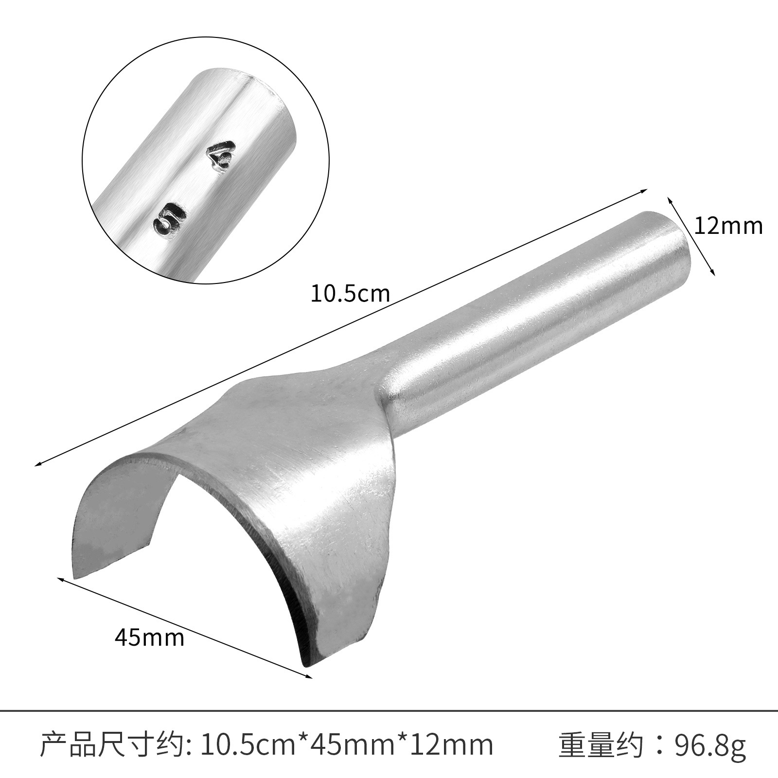 Half Round Cutter Punch Leather Craft Tools Leather Handmade Craft Tools Arc-shaped Punch for Belt Strap DIY Leather Tool: Clear