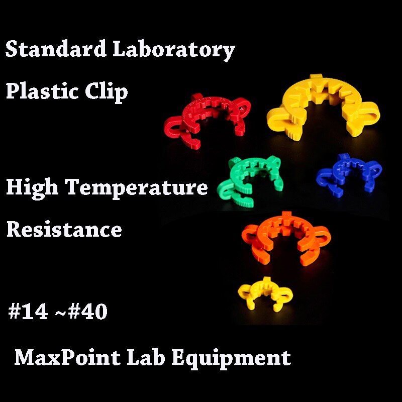 MaxPoint 10pcs/lot Laboratory Plastic Clip #14/#19##24/#29/#34/#40 Lab Keck Clamp Use for Glass Ground Joint