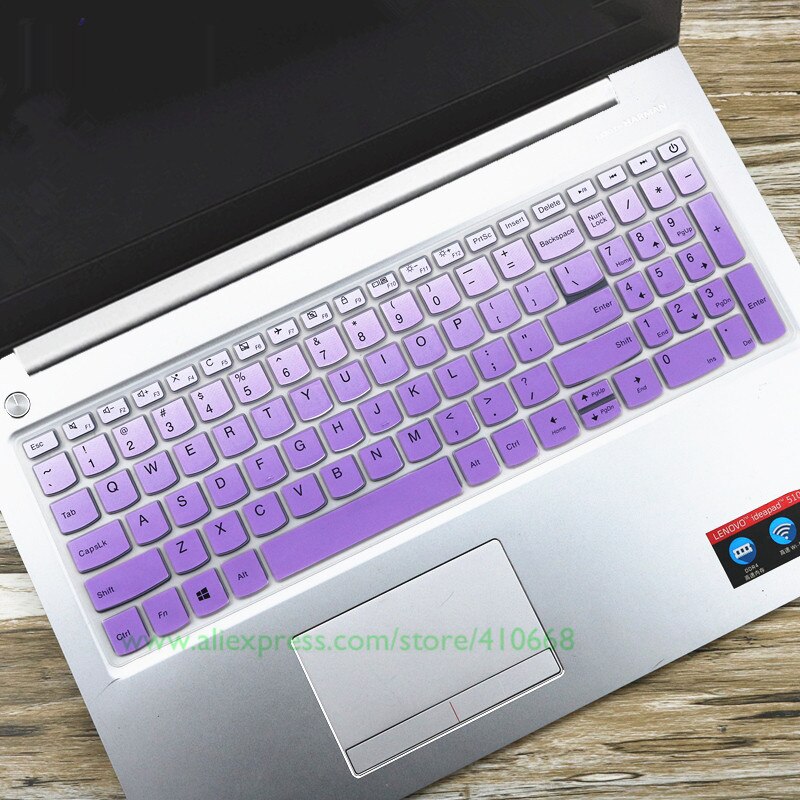 Silcone laptop notebook tastatur cover beskytter til lenovo yoga  c740 (15) c740-15 iml  c 740 15 iml 15.6 tommer med numeriske taster