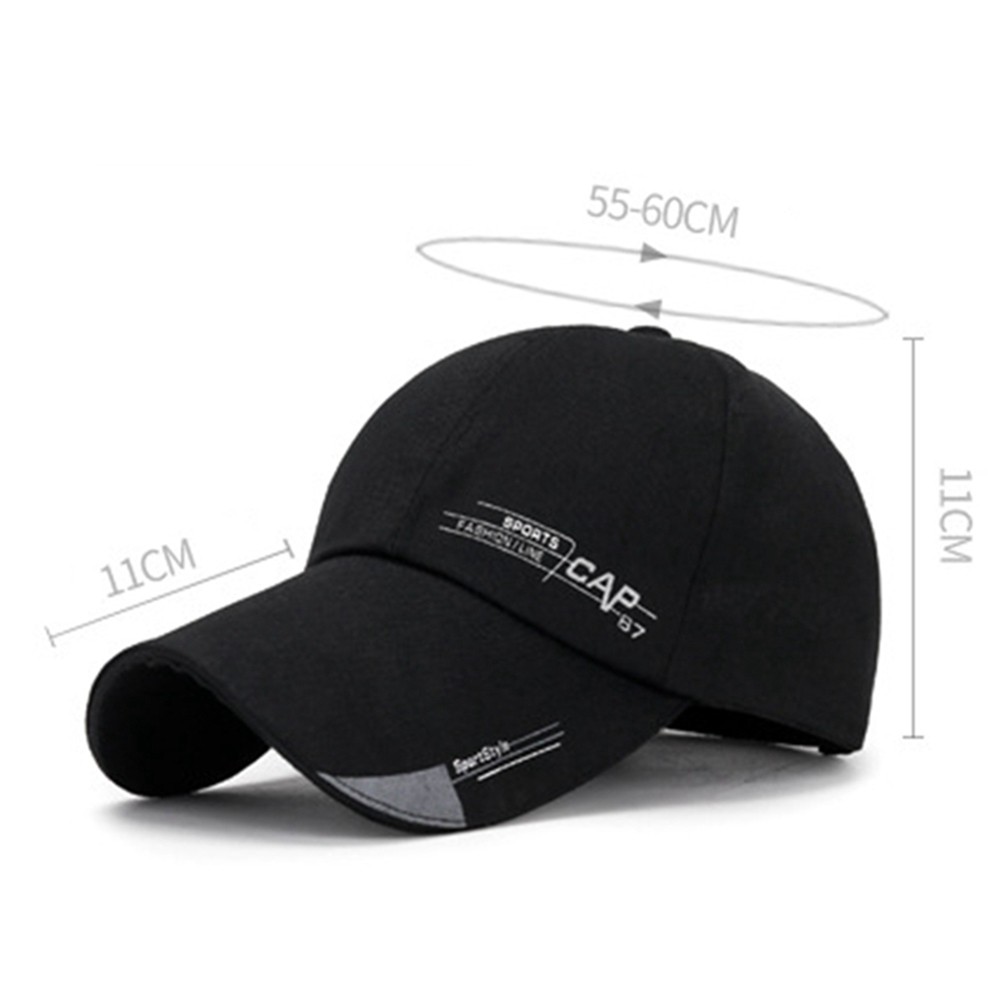 1 gorra de béisbol de ala larga, gorra con visera, impermeable, deporte, lengua de pato, mujeres, hombres, gorra de béisbol de secado rápido para exteriores, gorra ajustable para el sol
