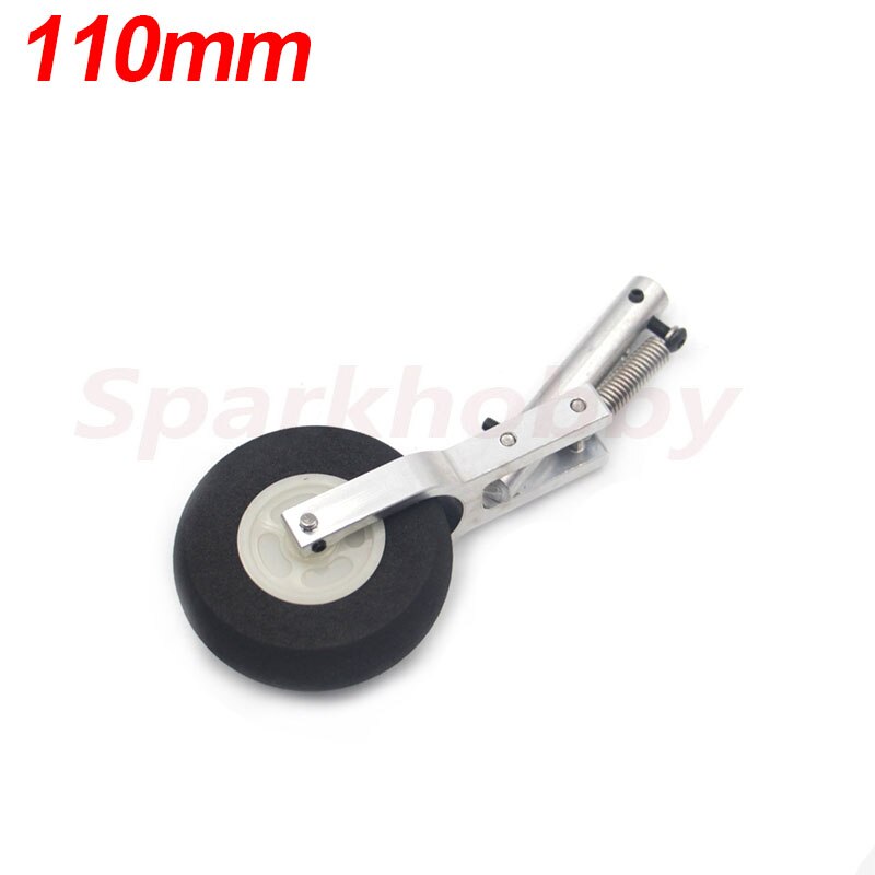1PC 110 millimetri 130 millimetri in Lega di Alluminio A Scomparsa cintura primavera carrello di Atterraggio 45 millimetri 50 millimetri spomge ruota per ad ala fissa RC aereo FAI DA TE Acc: 1pezzi 110mm  hole4MM