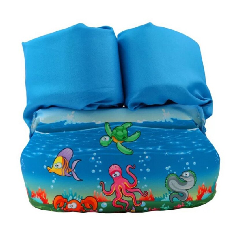 Bonito flotador de natación para bebés y niños, salvavidas para niños, chaquetas de seguridad para niños, chaleco salvavidas para perros para esquí acuático de verano: 16 Blue octopus