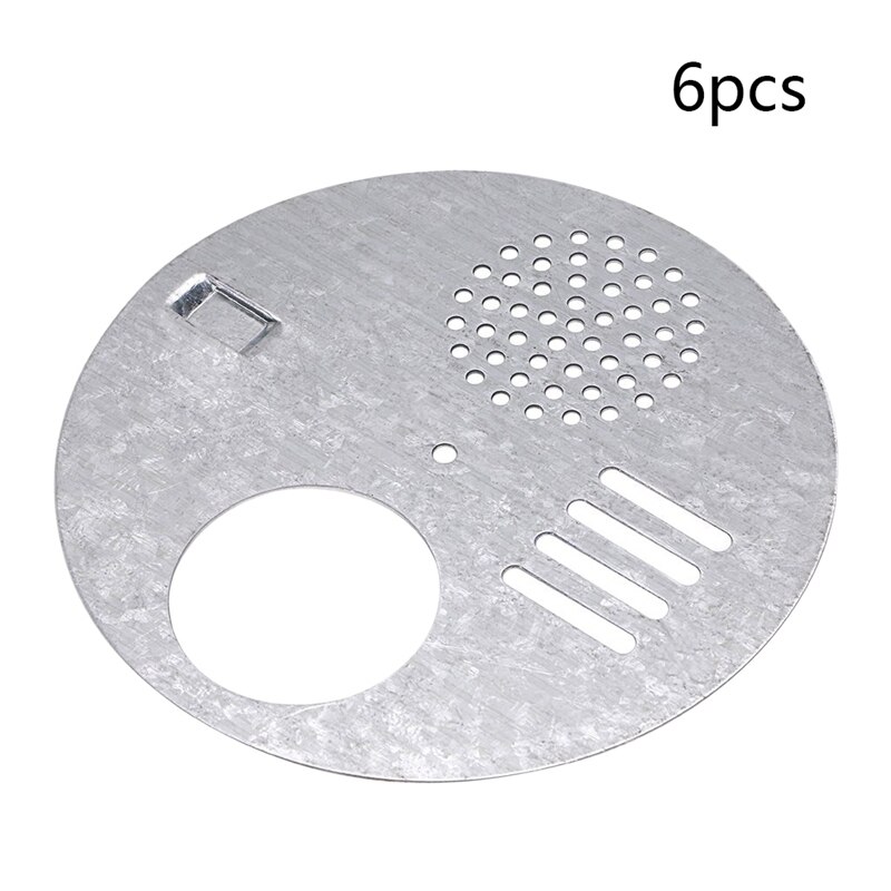 6 stk. bikube nuc box indgangsdøre, indgangsskive (diameter :12.5cm)  - biavlsudstyr bikubeværktøj biavlerværktøj