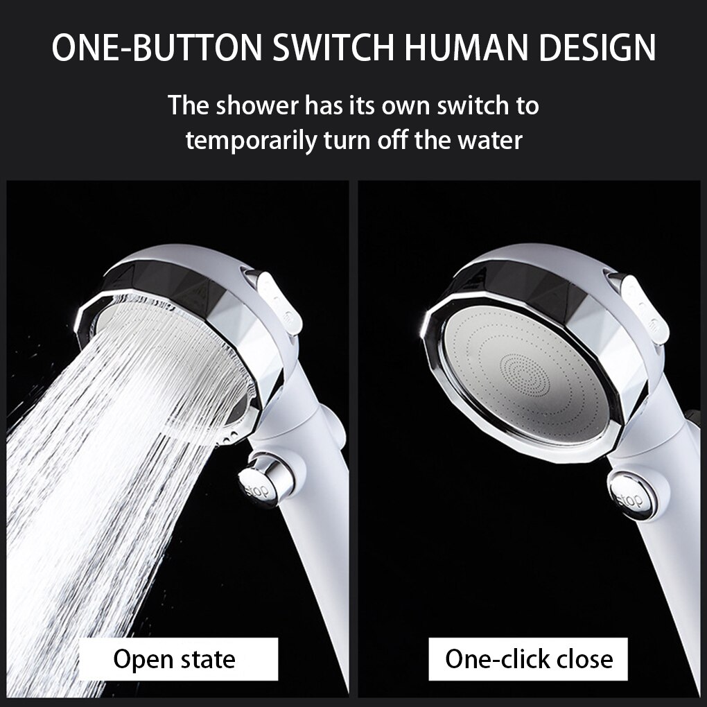 High Pressure Shower Sprayer Adjustable ABS Bath Sprayer Rain Bath Showers Adjustable Water Saving Shower head For Home Bathroom