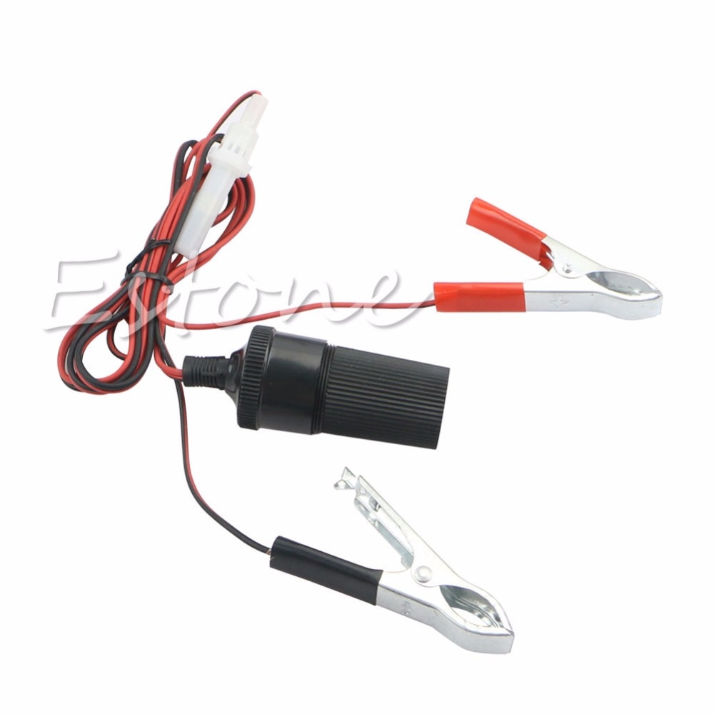 12V Car Battery Terminal Clip-on Sigarettenaansteker Stopcontact Adapter Adapter