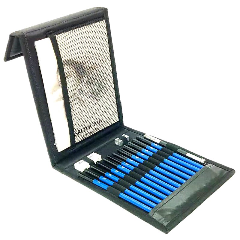16Pcs/Set Sketch Drawing Tools Pencil Set Artist Painting Pencil Eraser Set Art Supplies