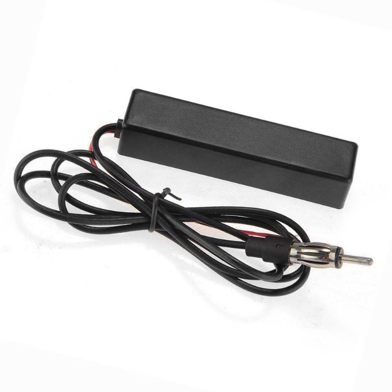 Antena de Radio FM Universal para coche, amplificador de señal para coche, para camión, para barco, motocicleta, Radio oculta, antena amplificada de 12V