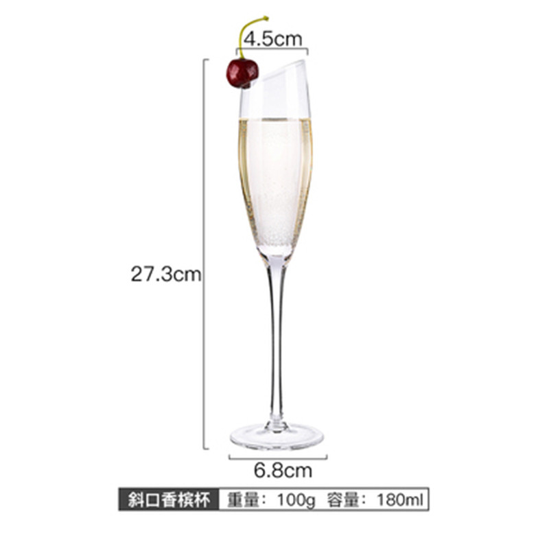 Cocktail Glass Cocktail Iced Crystal Wine Beer Juice Whiskey Boron Martini Wine Cup Bartender Special Drinking Cup Party Wedding: Q180ml