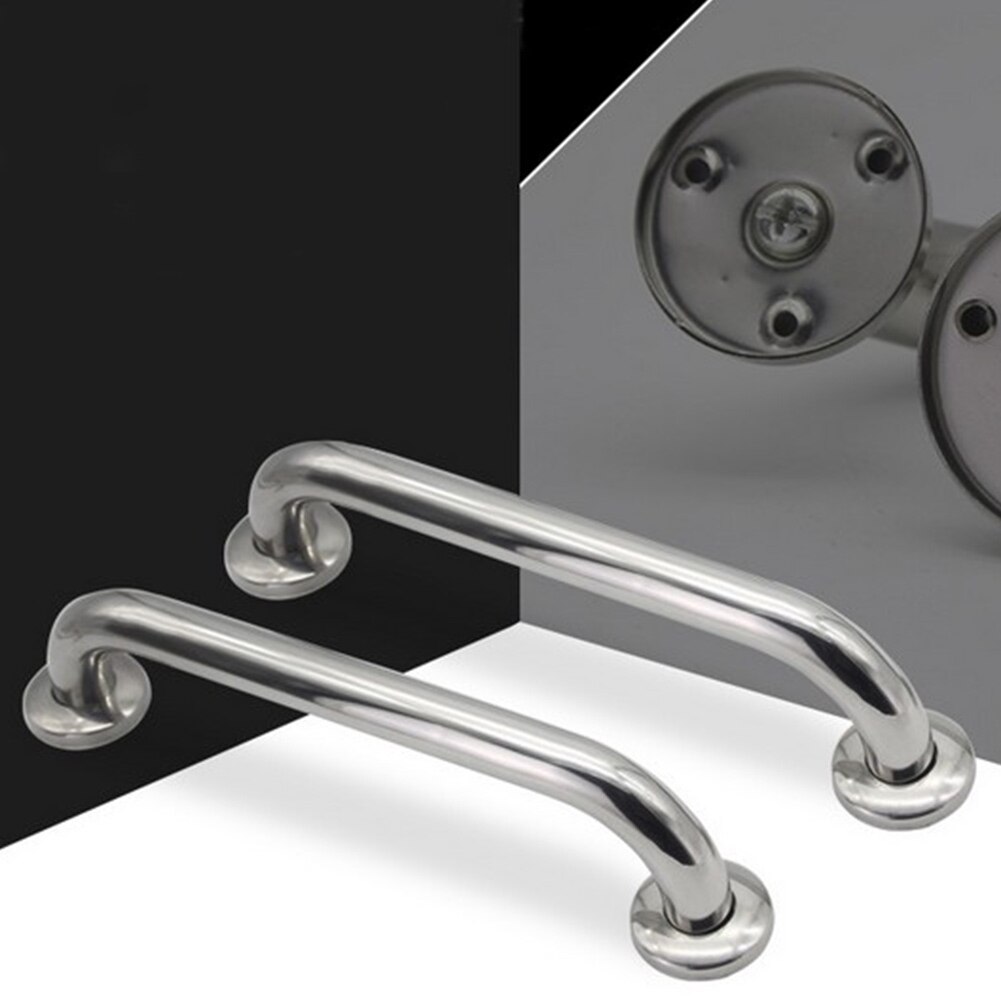 Stainless Steel Chrome Handle Rails Non-Slip Grab Aid Holder Bathtub Hand Rail Safety Disability Bar