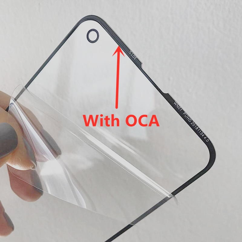 10pcs TOP QC For Samsung A41 A51 A20 A20E A30 A40 A50 A70 A90 S21 + LCD Front Touch Screen Lens Glass with OCA Glue Replacement