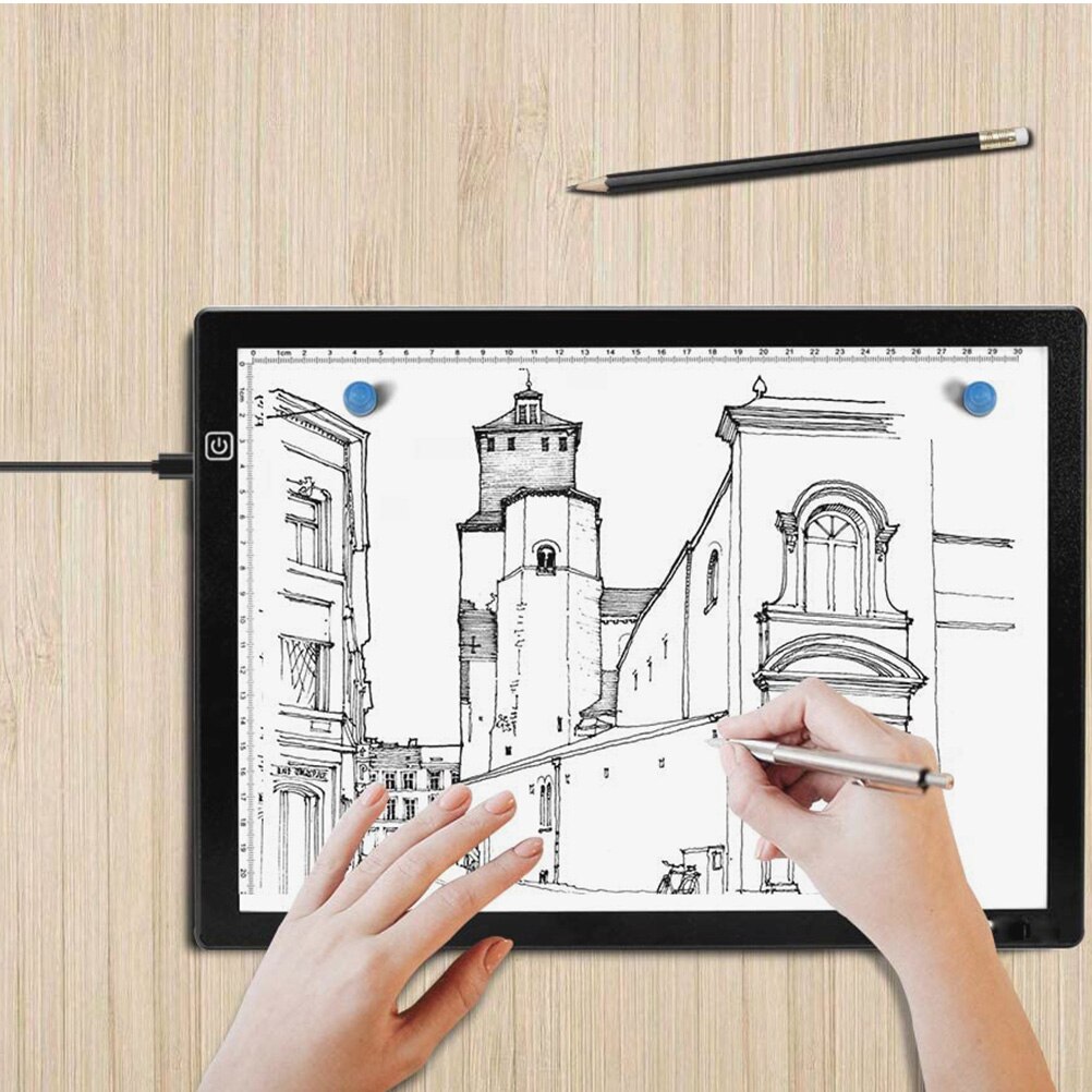 Matte Texture Light Box Board LED Drawing Board with USB Cable and 2 Magnets