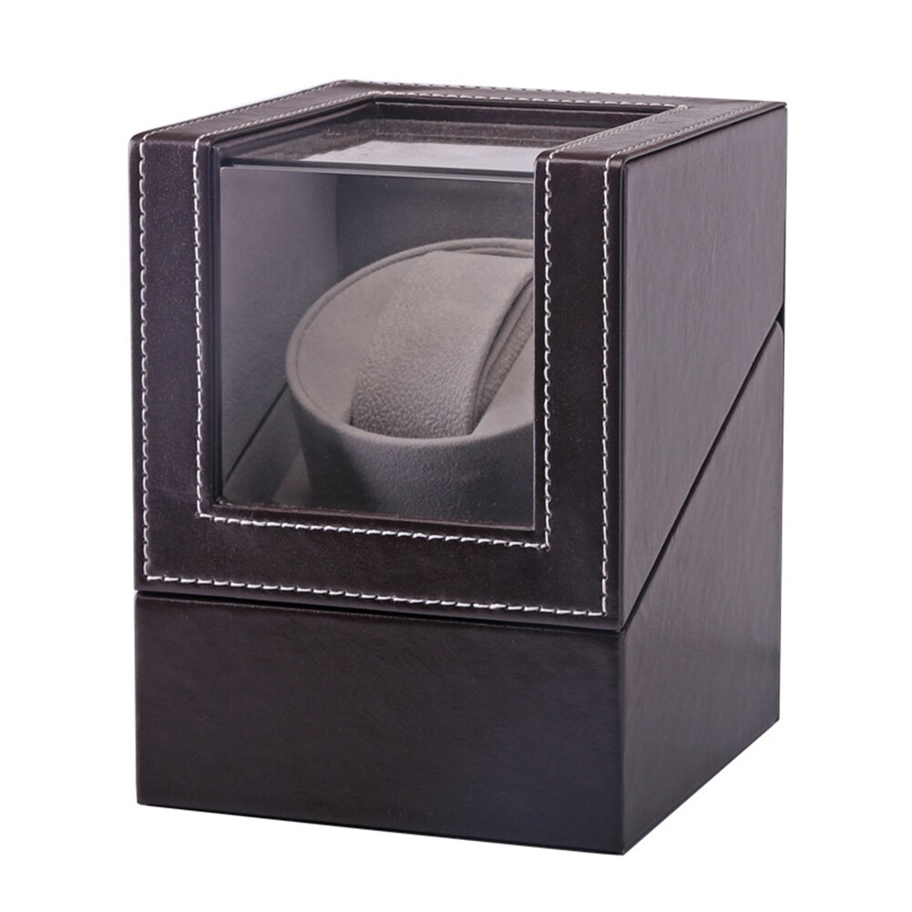 Sieraden luxe roterende organizer horloge opwinder behuizing motor shaker winkelcentrum display box us plug automatische mechanische houder