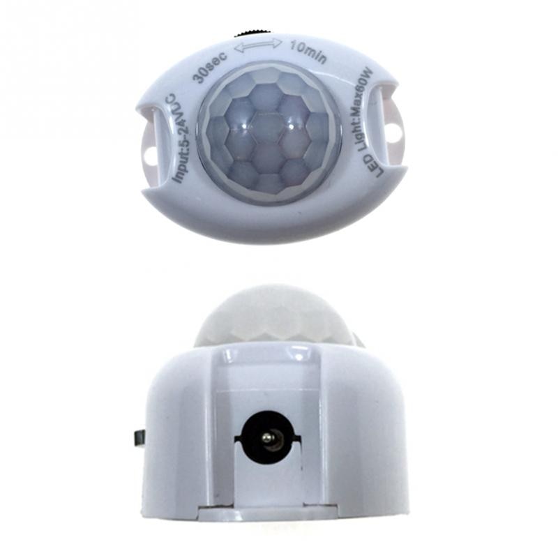 Dc5-24v led lys automatisk tænd/sluk infrarød kropsstrimmel pir led lampe hjemme soveværelse intelligent bevægelsessensor timerkontakt