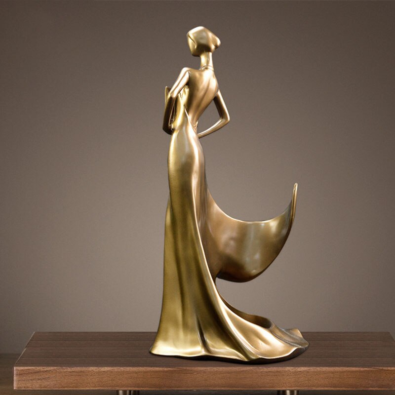Lady Character Wine Rack Wine Holder Abstract Beauty Sculpture Home Decoration Ornament Study Room Display Furnishing