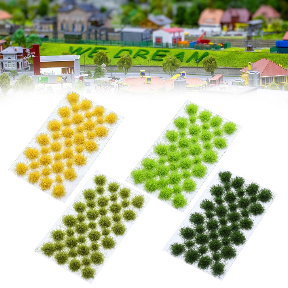 Gazon artificiel statique, 39 pièces, hauteur 5mm, Micro paysage, touffes, modélisation de paysage, modèle Wargame, Terrain de jeu de guerre