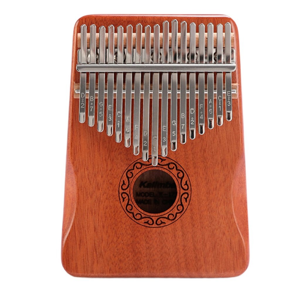 17 Keys Kalimba Thumb Piano Wood Mahogany Mbira Body Musical Instruments With Learning Book Kalimba Piano Best: 24