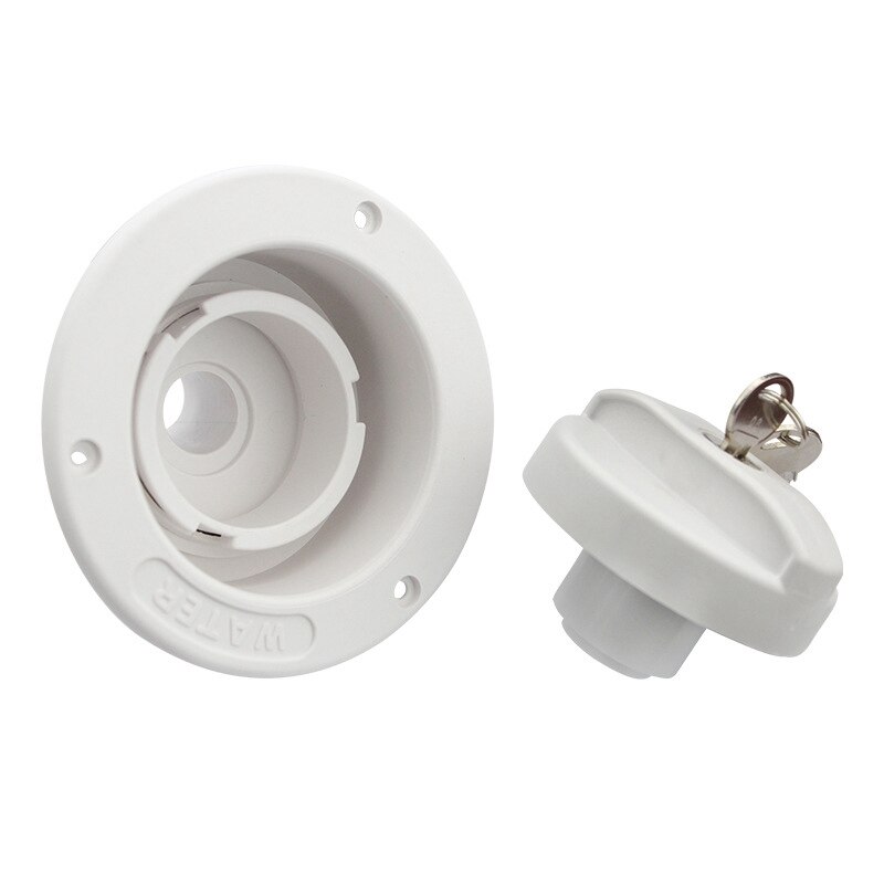 Caravan Accessories RV Modified Gravity Water Inlet with Lock Key Water Tank Inlet Hatch Camper Trailer RV Lock Door