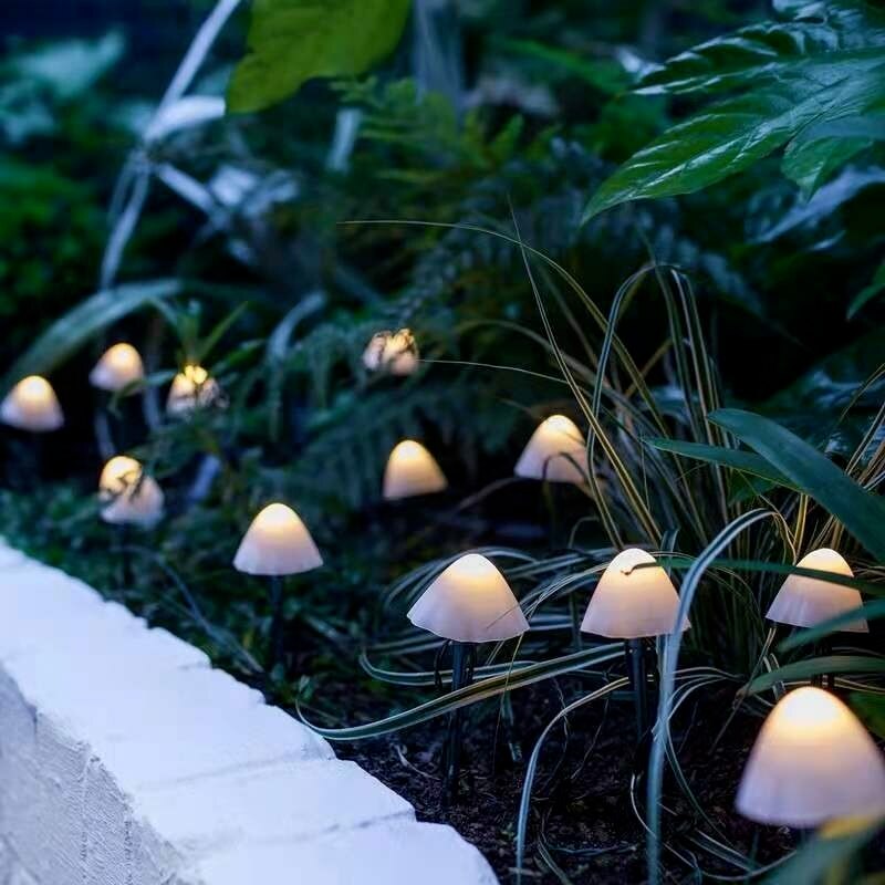 Solar LED Light Outdoor Mushroom Garden Decoration Lights IP66 Waterproof Garden Garland Furniture Decor Solar Cell Fairy Lights