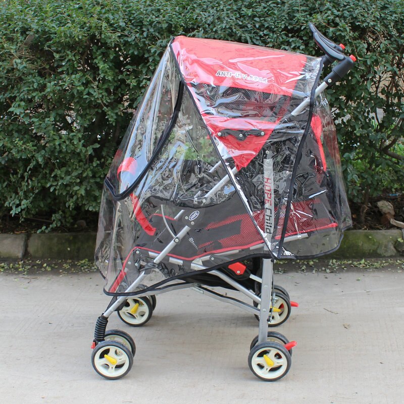 Waterproof Baby Stroller Raincover Universal Pushchair Pram Buggy Raincoat Transparent Rain Dust Cover Windshield