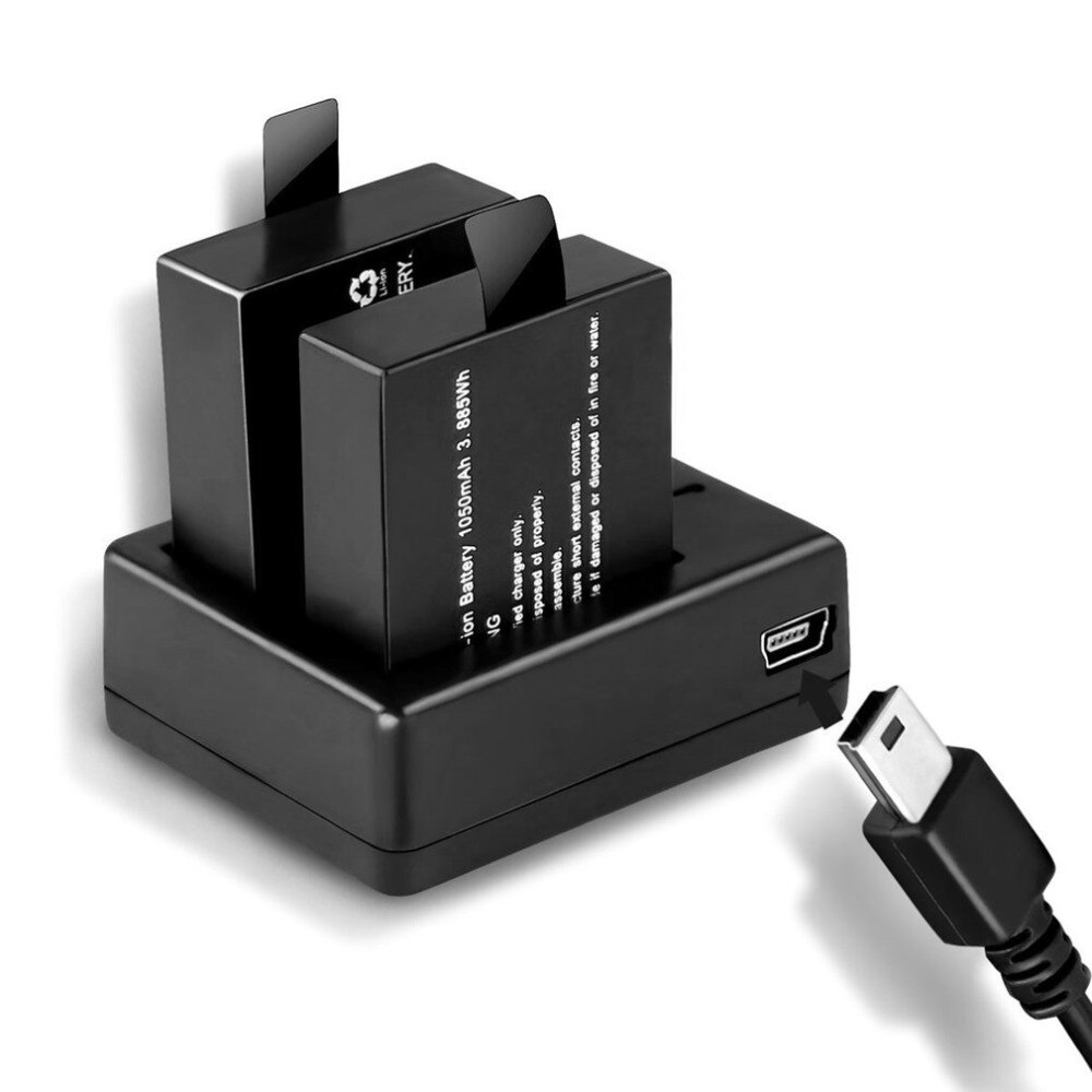 Dual Channel Digital Camera Battery Charger USB Charger Charging For SJ4000 Wifi M10 Sport Camera Accessories With USB Cable
