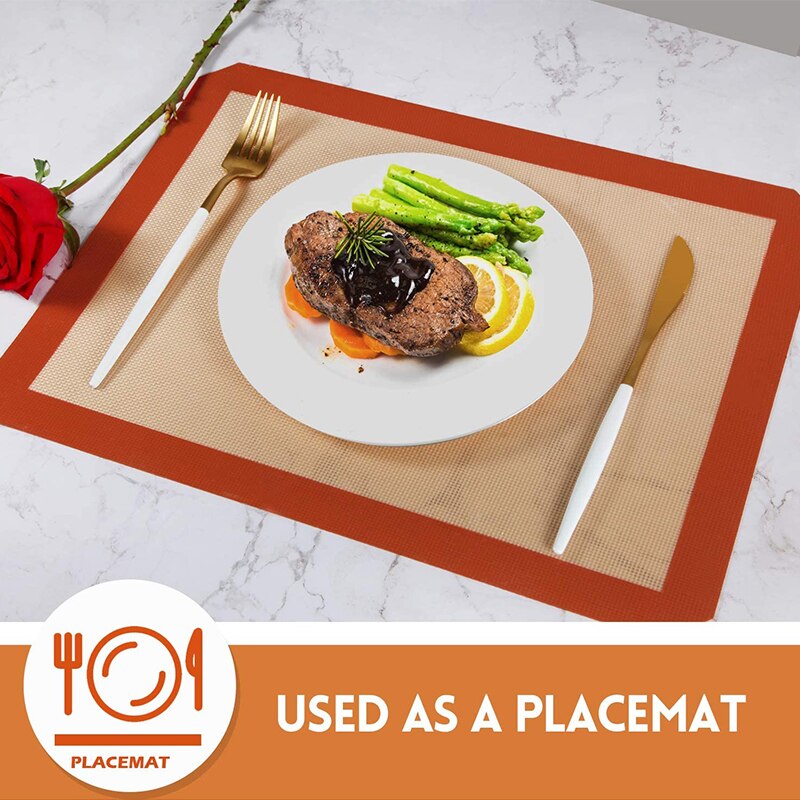 Silicone Baking Mat for Cookie Sheet - Non Stick Sheet Mat - Grade Liner Sheets