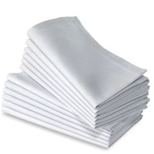 12 st 100%  bomullsrestaurangmiddagsdukar linne vita 50 x 50cm premium hotellservetter