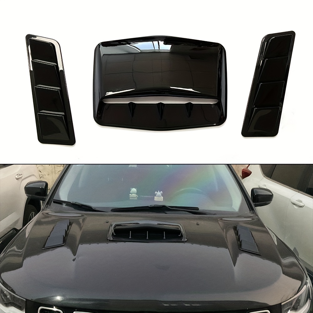 Auto-LKW-Lüftungsöffnungen, Abdeckung für Motorhaube, Motorhaube + seitliche Lüftungsöffnungen, universelles Autozubehör, Außenverkleidung, keine, 100 % nagelneu