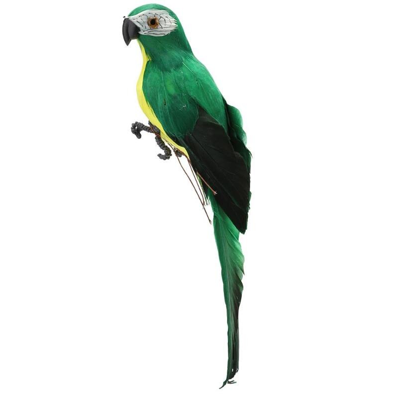 Foam Veer Kunstmatige Papegaai Imitatie Vogel Model Simulatie Dier Vogel Tuin Decoratie Diy Party Thuis Ornament: green
