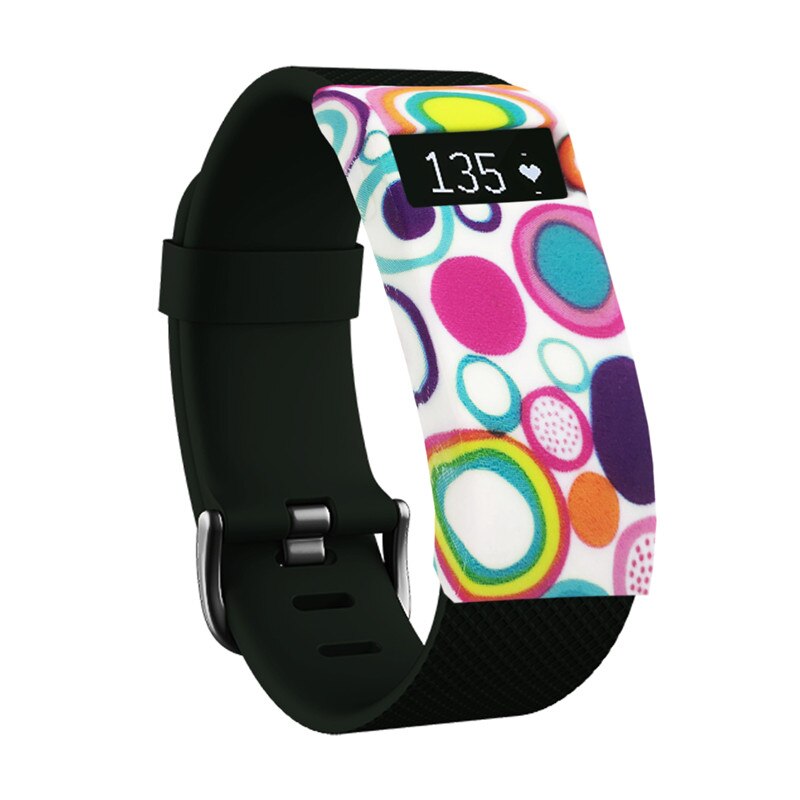 Funda de silicona suave y delgada para Fitbit Charge HR, funda protectora de para pulsera: L