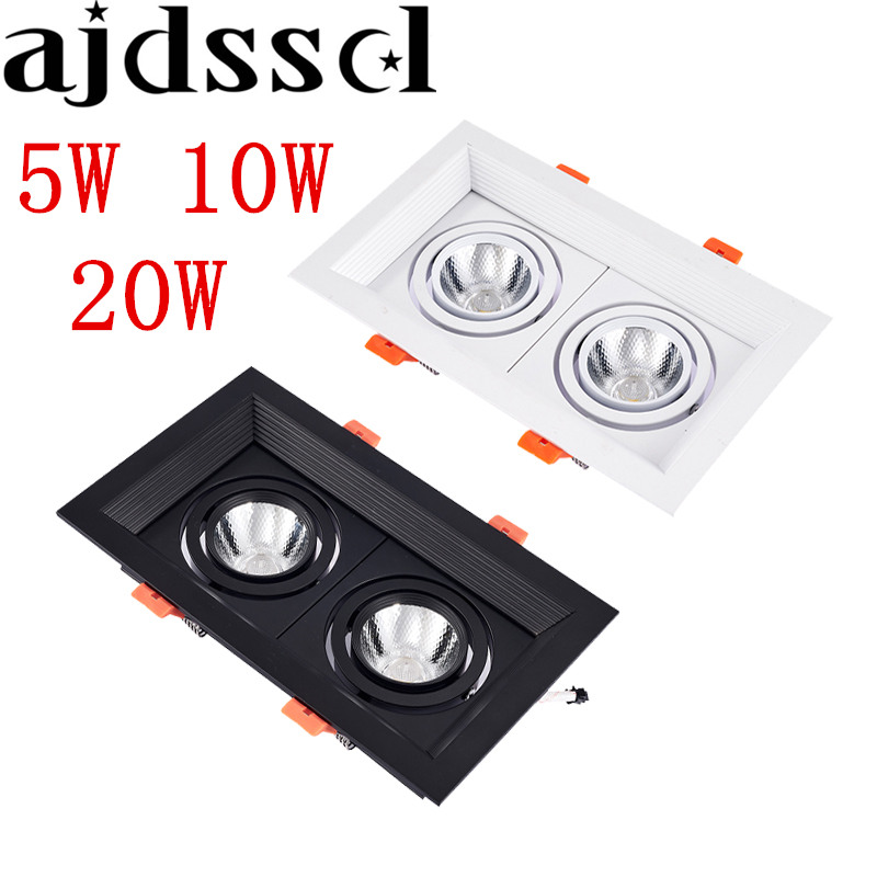LED-Downlight-Stelle, LED-Deckenleuchte, hochwertig, dimmbar, AC110 V/220 V, 5 W, 10 W, 20 W, Einbauleuchte, Spotlicht, LED-Kolben-Downlights