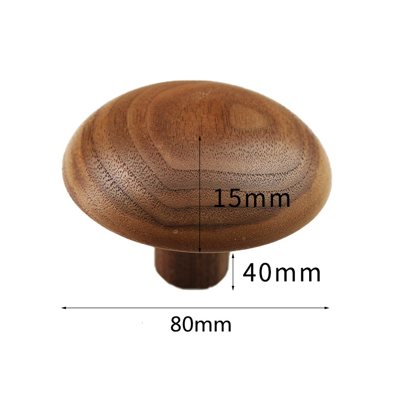 Walnoot Ronde Vorm Kleerhanger Muur Gemonteerde Kapstok Decoratieve Sleutelhouder Hoed Sjaal Handtas Opslag Hanger Badkamer Rack: A-L