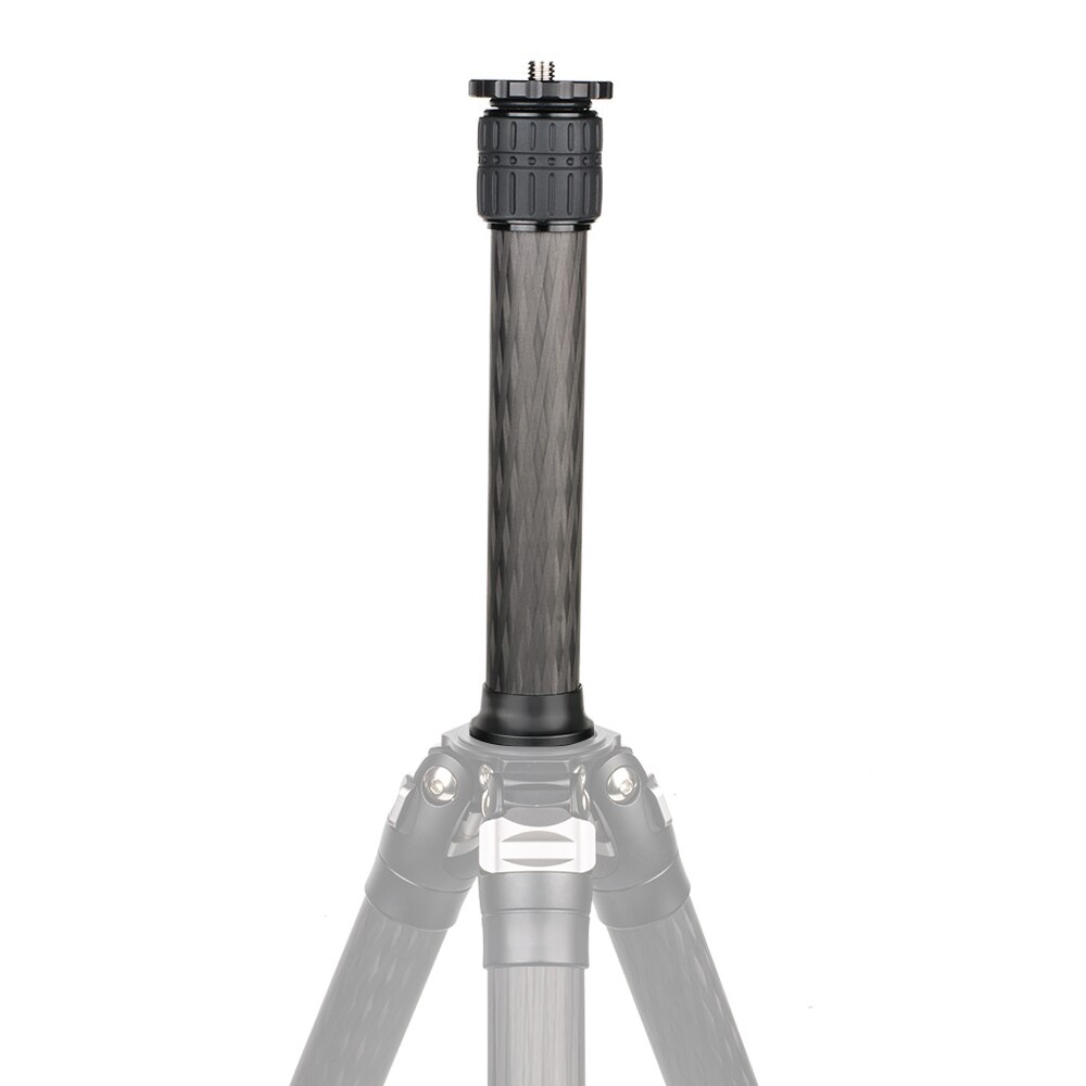 Andoer ER252 25mm Tube Diameter Carbon Fiber Tripod Extender 2-Section Center Column Extension Tube