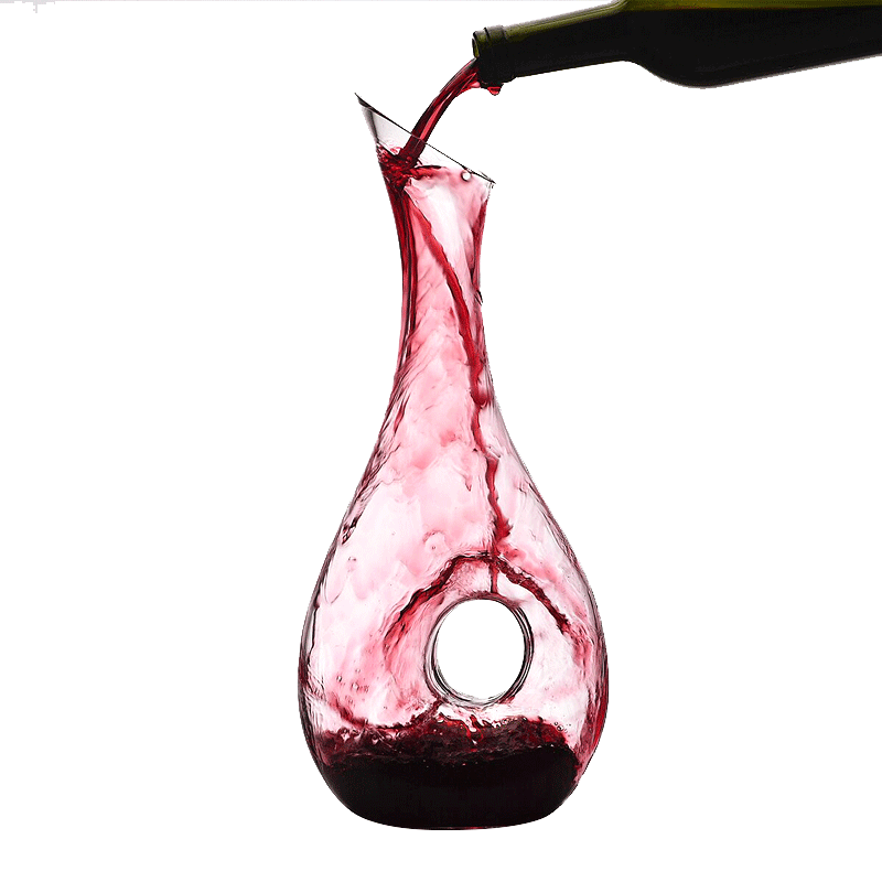 Red Wine Decanter 1000ml Lead-free Crystal Wine Separator Wine-Divider Awakening Pot Long-necked Distiller Pourer Bar Alcoholics: Long neck