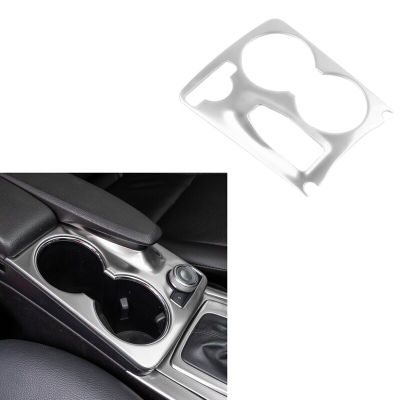 Auton hopea ruostumaton teräs konsoli vesimukin pidikkeen rungon kansi verhoilu mercedes benz glk  x204