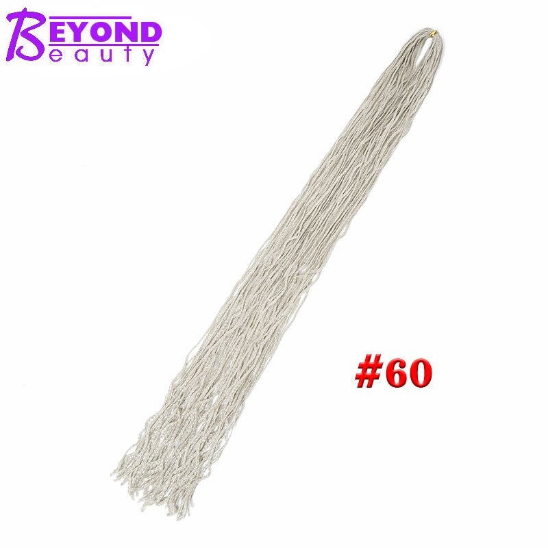 Box Braids Extensions Hair For Crochet Braids Synthetic Braiding Hair Micro Braid Crochet Hair Zizi Braids 50g / pack: #60
