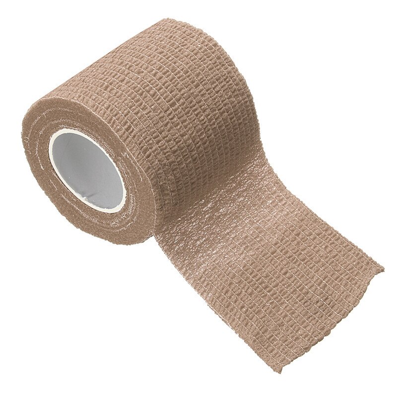 4.5M kolorowe elastyczne bandaż sportowy samoprzylepny bandaż dla Fitness nakolanniki wsparcie kostki Finger Wrap taśmy kinezjologiczne: Black / 5cmx4.5m