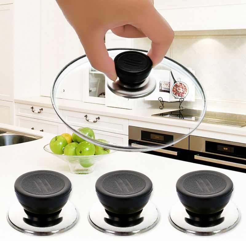 e2PCS Universal Replacement Cooker Pot Lid Cover Knob Handle Kitchen Cookware Pan Pot Parts Handgrip Lid Knob Cap